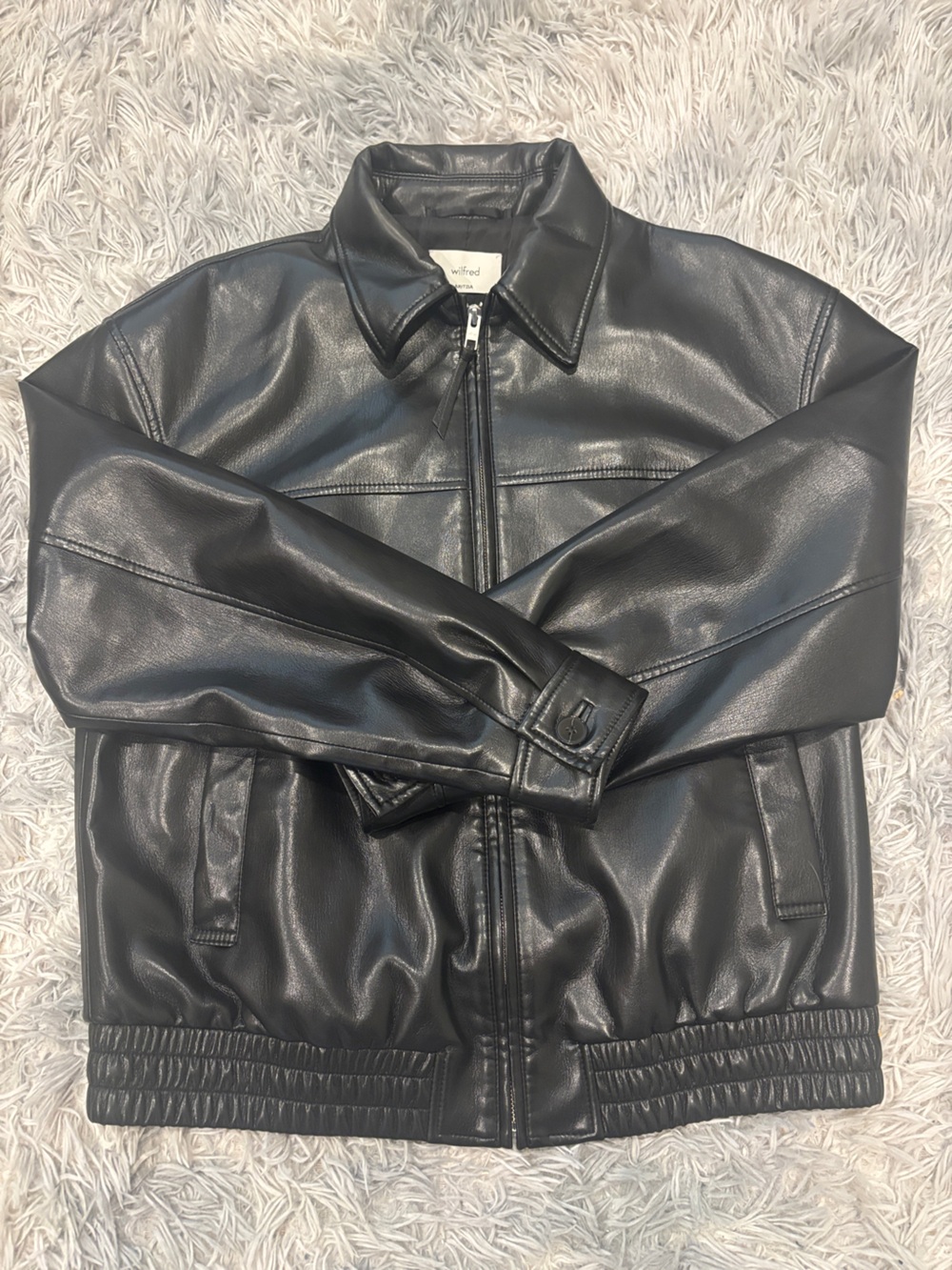 ARITZIA (WILFRED) Black- Vegan Leather Jacket